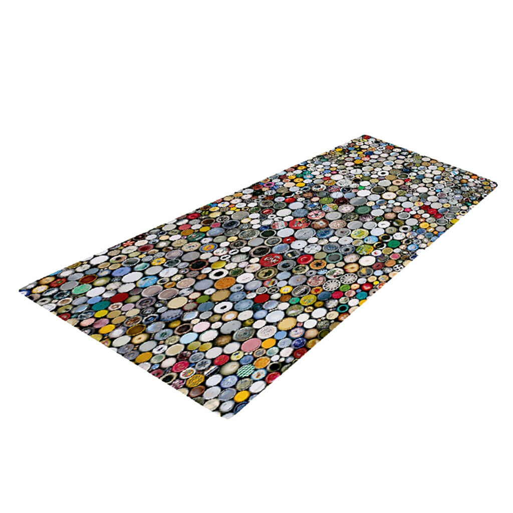 Button Mosaic Floor Mat Bedroom Bedside Area Rugs Crawl Mat Playmat 40x120cm