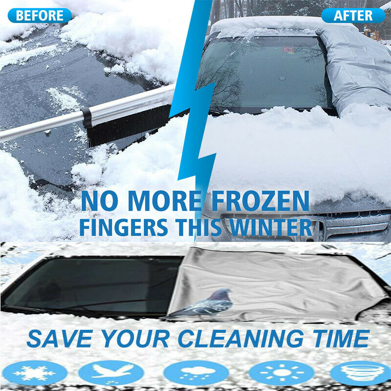 Auto Windshield Frost Guard Snow Cover Sunshade Ice Shield Waterproof Protector