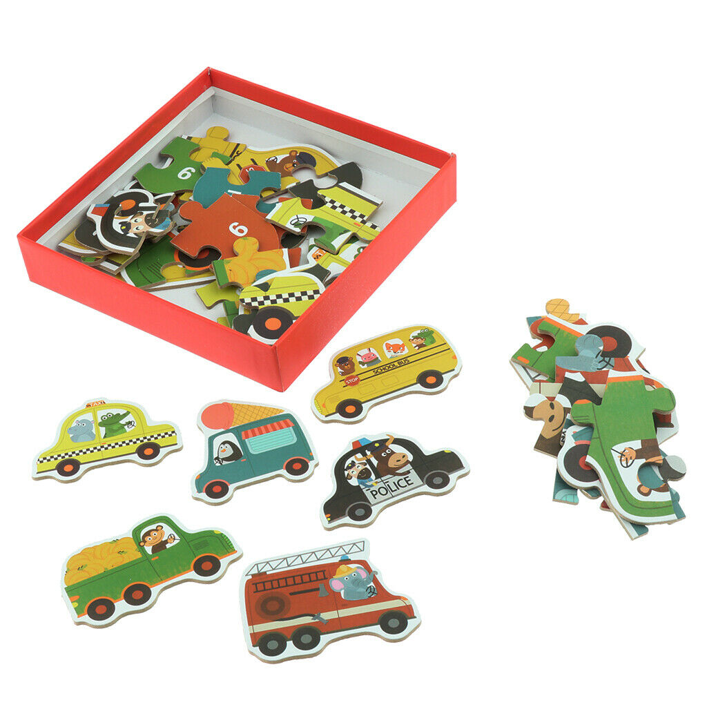 2Set Preschool Kids Puzzles Toddlers Paper Jigsaw Puzzles for Baby Ages