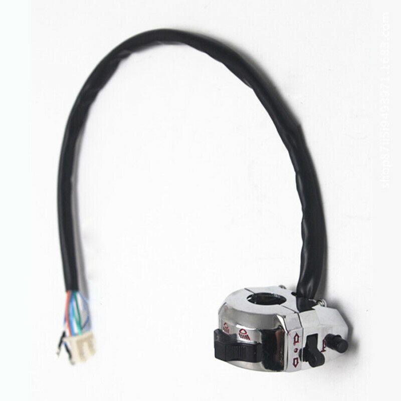 1x Plating Motorcycle Handlebar Horn Button Turn Signal Fog Light Control Switch