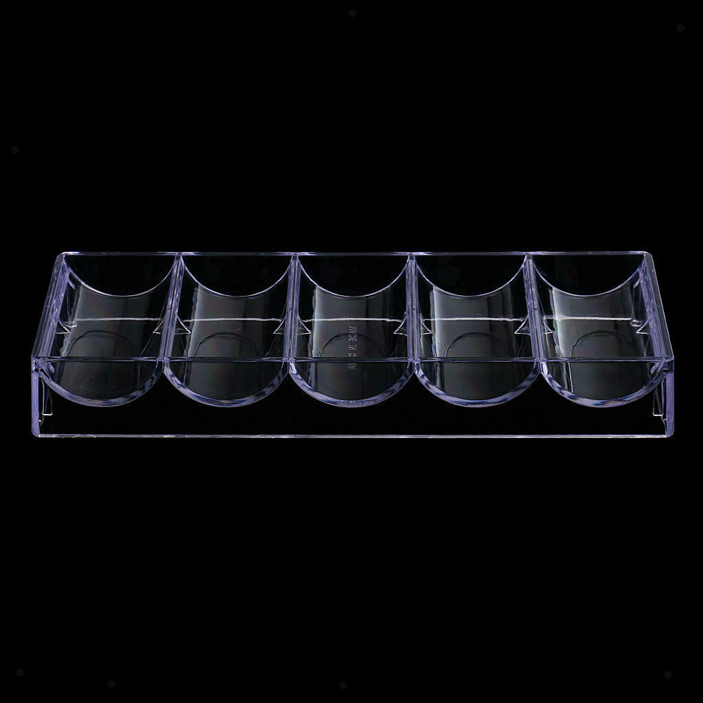 12X Poker Chip Tray Storage Case Container Stackable Professional Casino Accs