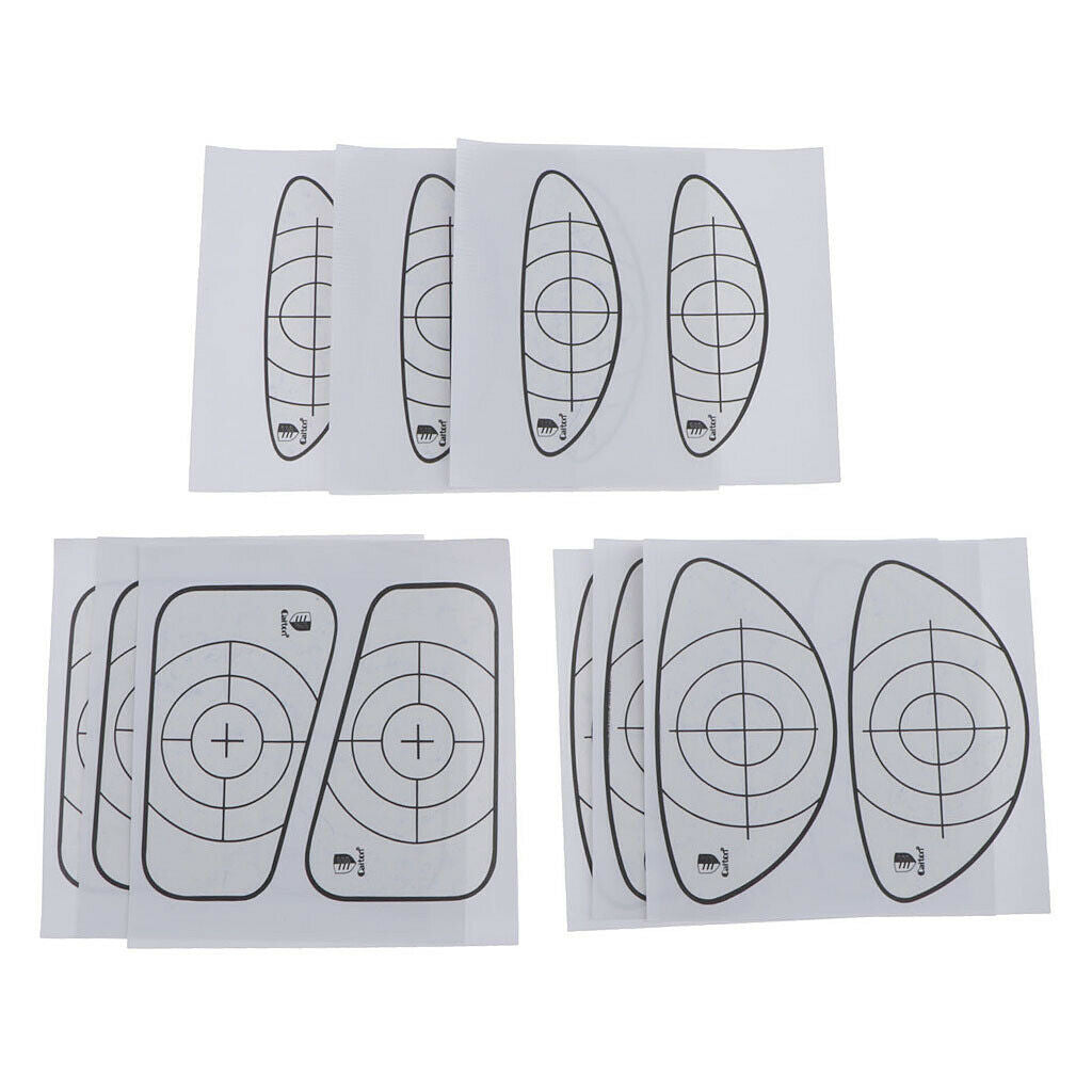 9pcs Golf Impact Tape Recorder Training Aids Labels for Woods, Irons Putter