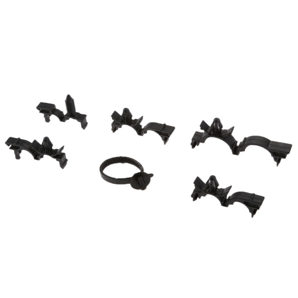 54pcs/Set Automotive Wire Loom Routing Clips 6 Kinds Clamps with Storage Box