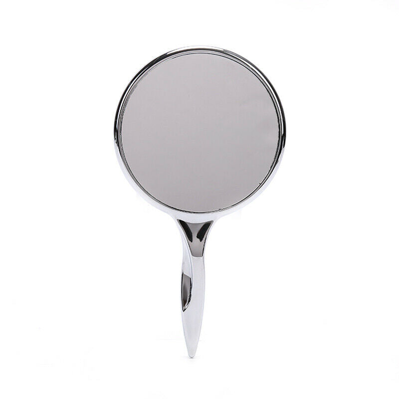 Portable Makeup Mirror Solid Color Metal Round Case Double Side Pocket Mi.l8