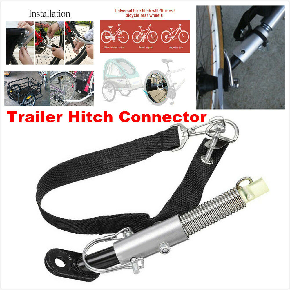Bicycle Hook Connect Adapter Trailer Hitch Coupler Linker Attachment Angle Elbow