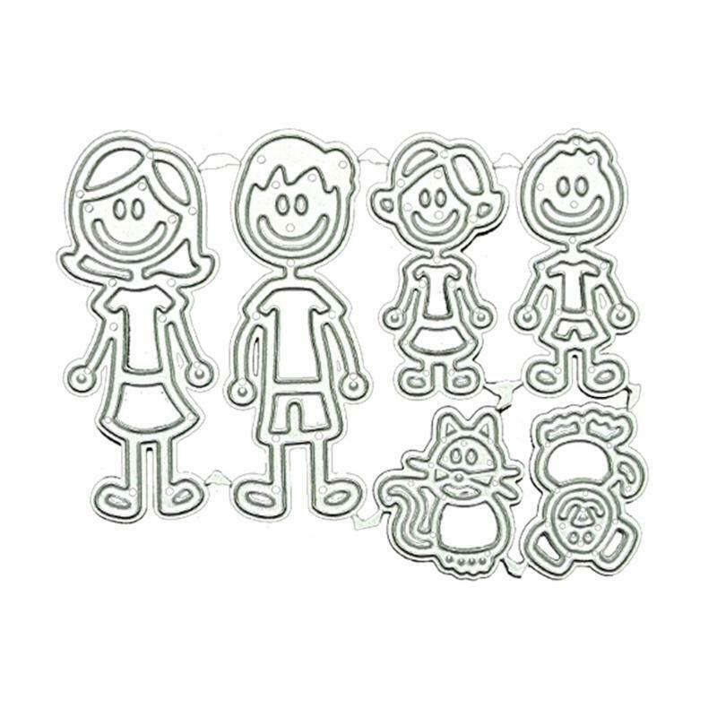 Family Pet Metal Cutting Dies Stencil DIY Scrapbooking Album Paper Card Template