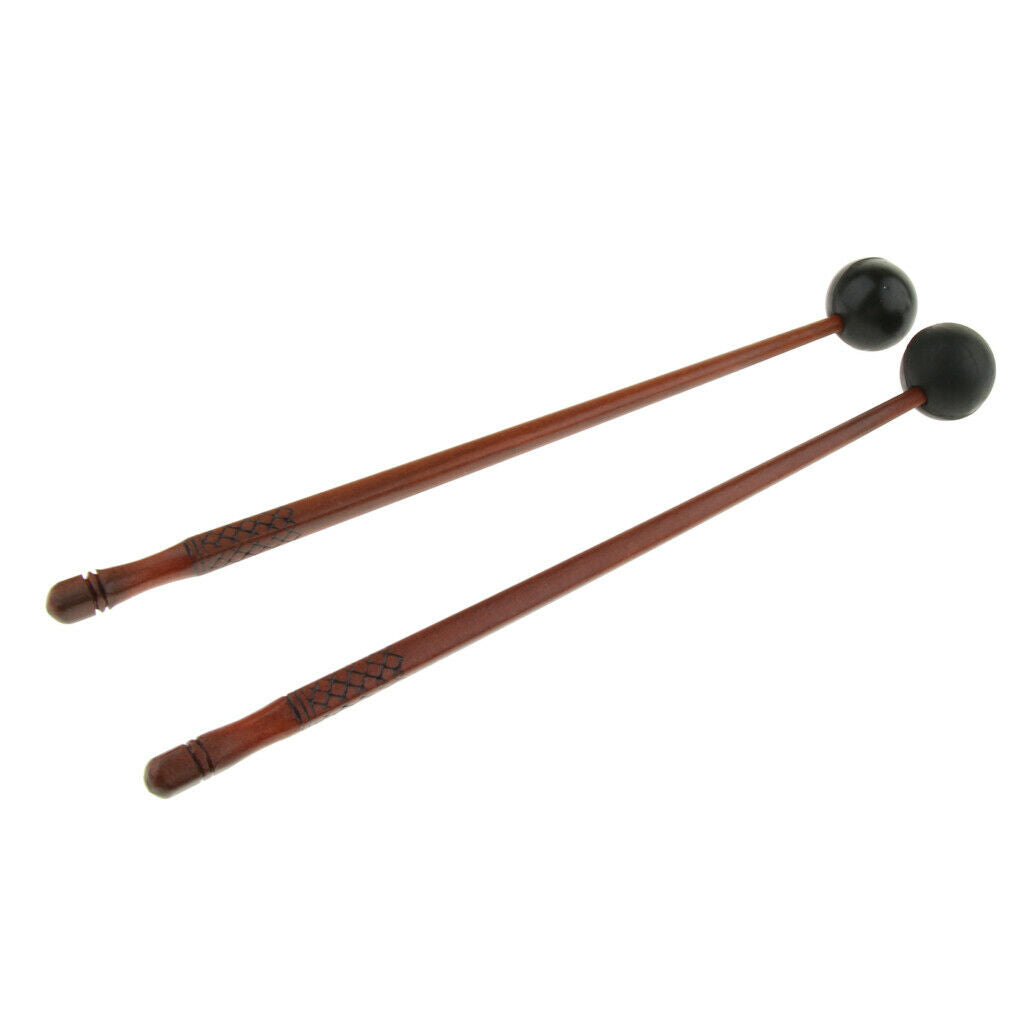 1 Pair Tongue Drum Beaters Lotus Drum Tankdrum Rods, Rubber Hammer Head,