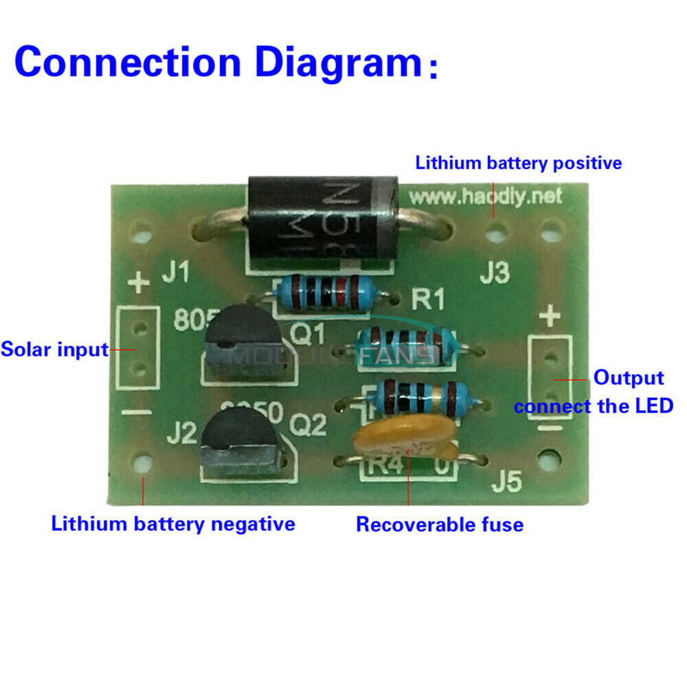 For Solar Charging DIY Kits Light Sensor Lithium Battery Charging Board Charge