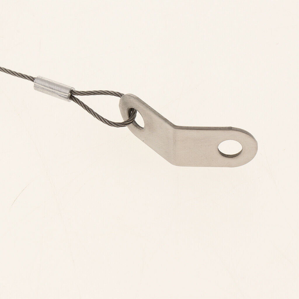 Stainless Steel Sanitary Tri Clamp Single Pin 25mm Heavy Duty with Lanyard