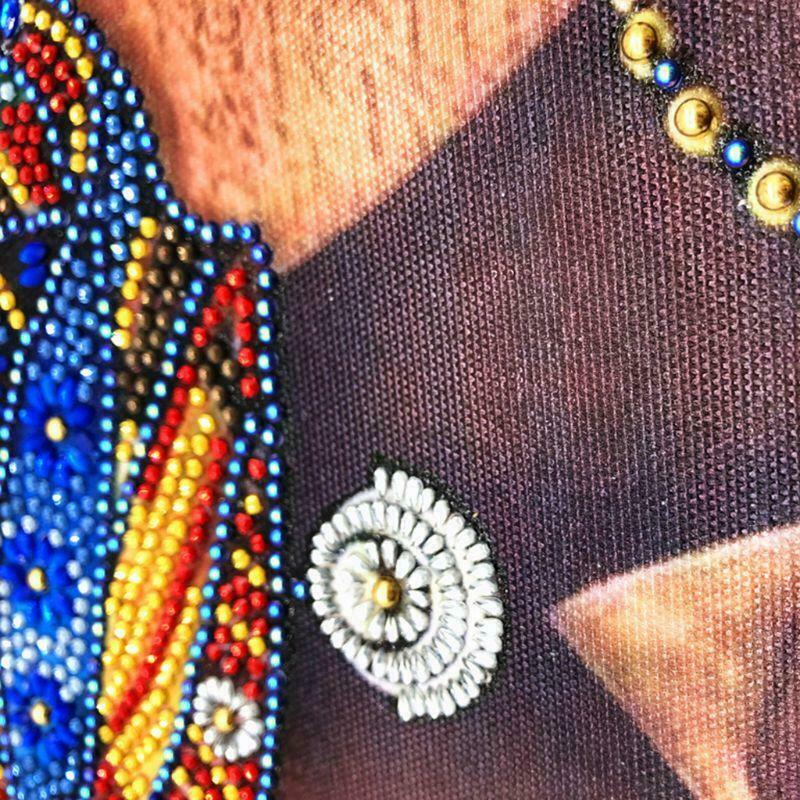 African Woman 5D Special Shaped Diamond Painting Embroidery Needlework Crystal