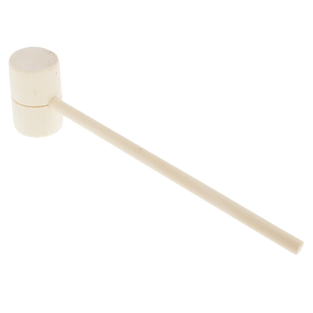 Unfinished Wood Meat Tenderizer Mallet - Chicken Pounder for Tenderizing Steak