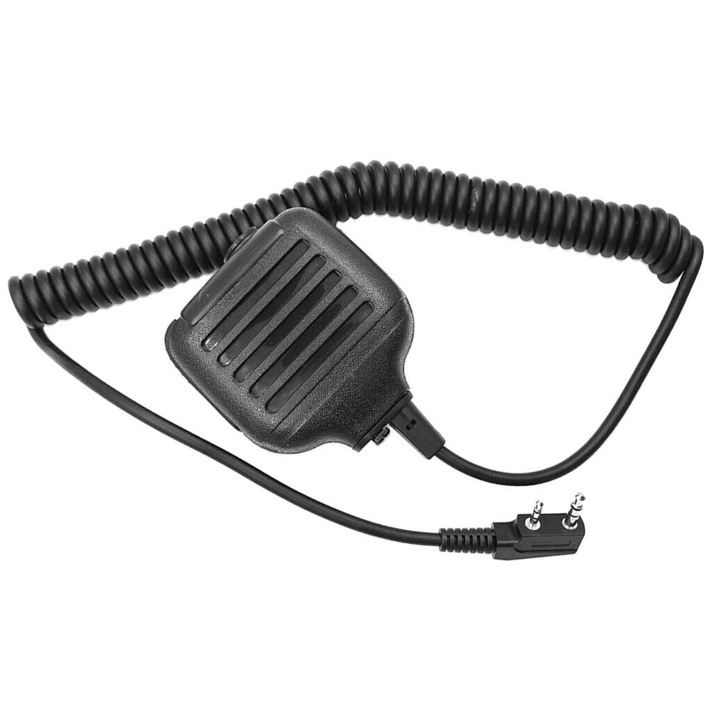 Two-Way Radio Waterproof Remote Speaker Microphone Black For   Radio