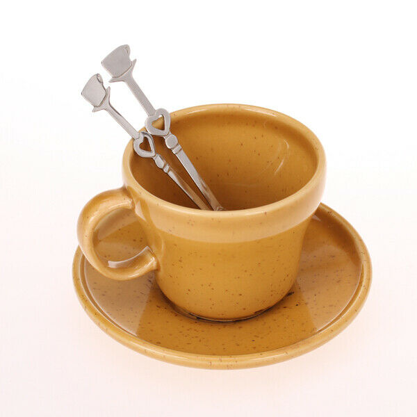 Stainless Steel Beverage Coffee Demitasse Spoon Stirrer - Silvery