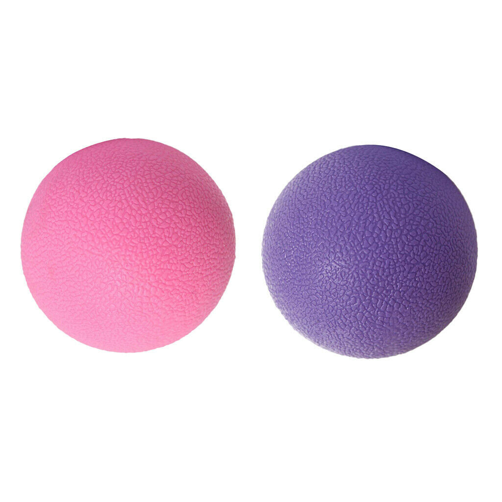 2pcs Yoga Fitness Lacrosse Ball for Full Back Pain Massage  Relax Tensed Muscles