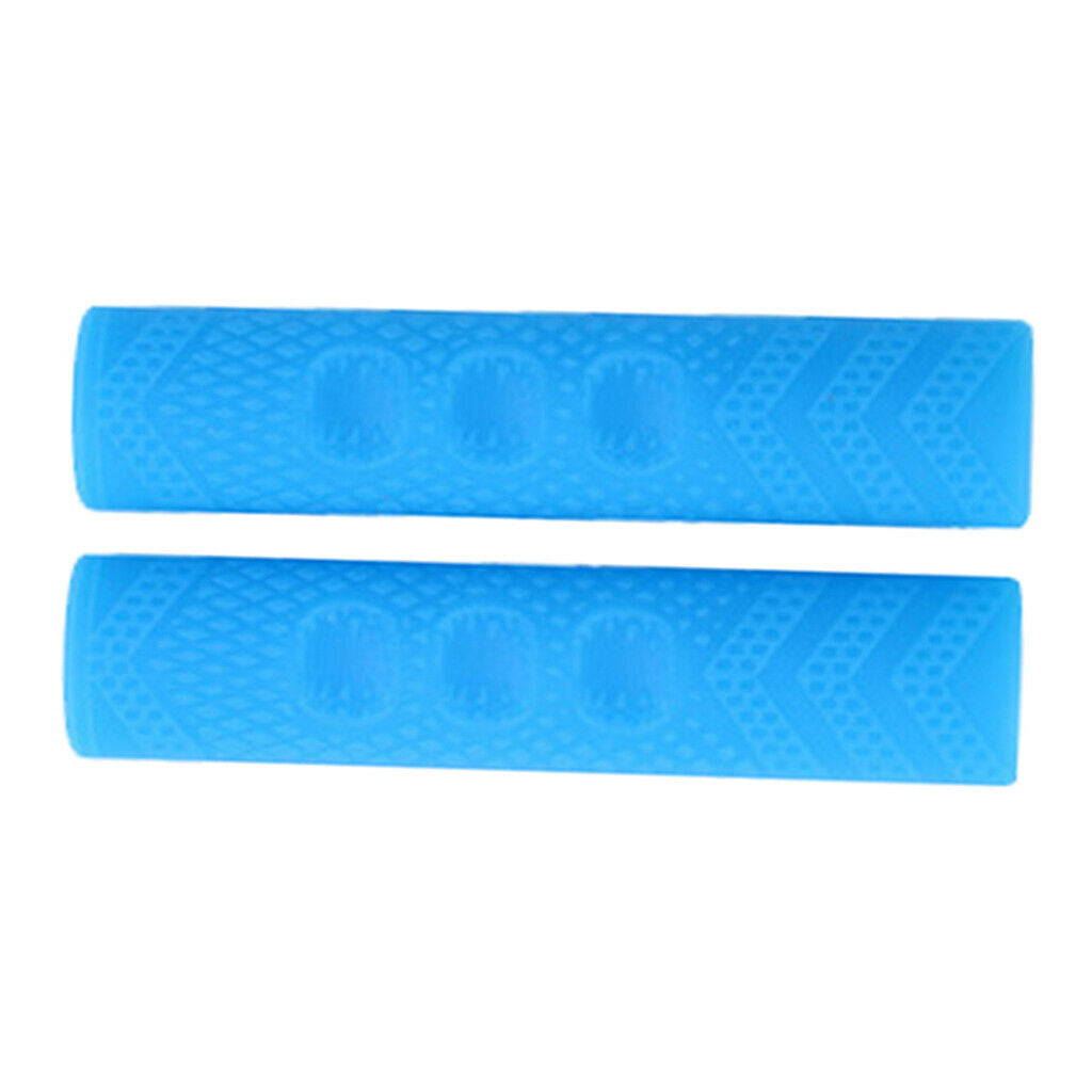 1 Pair Silicone Mountain Bicycle Brake Handle Sleeve Protector Covers Blue