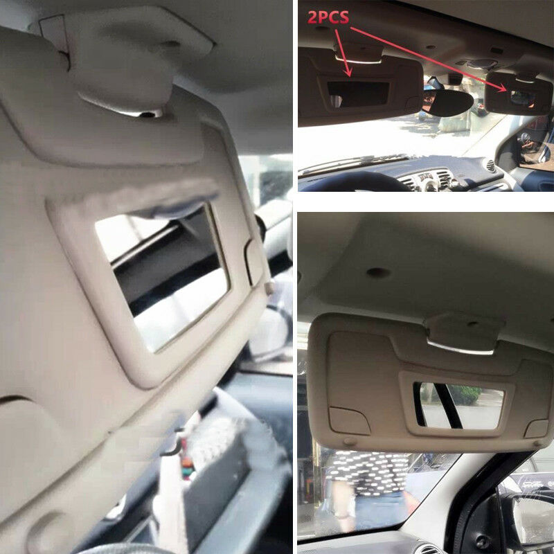 2PCS Fit For Mercedes Benz Smart Fortwo Sun Visor Cosmetic Make-up Mirror Pretty