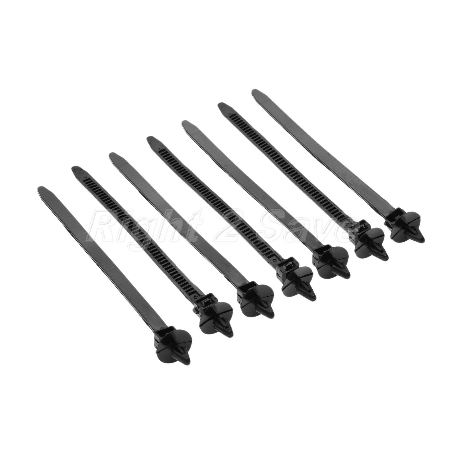 Universal Car Nylon Black Cable Ties 140mm Length Releasable Straps 8mm 30Pcs