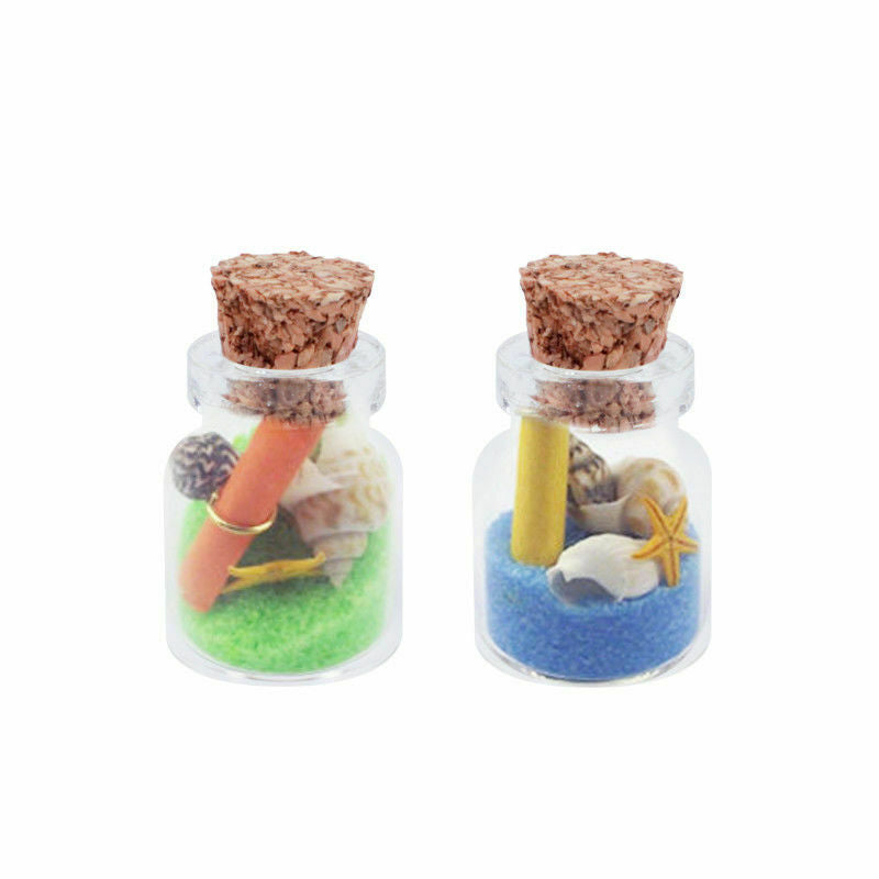50pcs SMALL GLASS BOTTLES pendant CORK stopper VIALS cute MINI samples