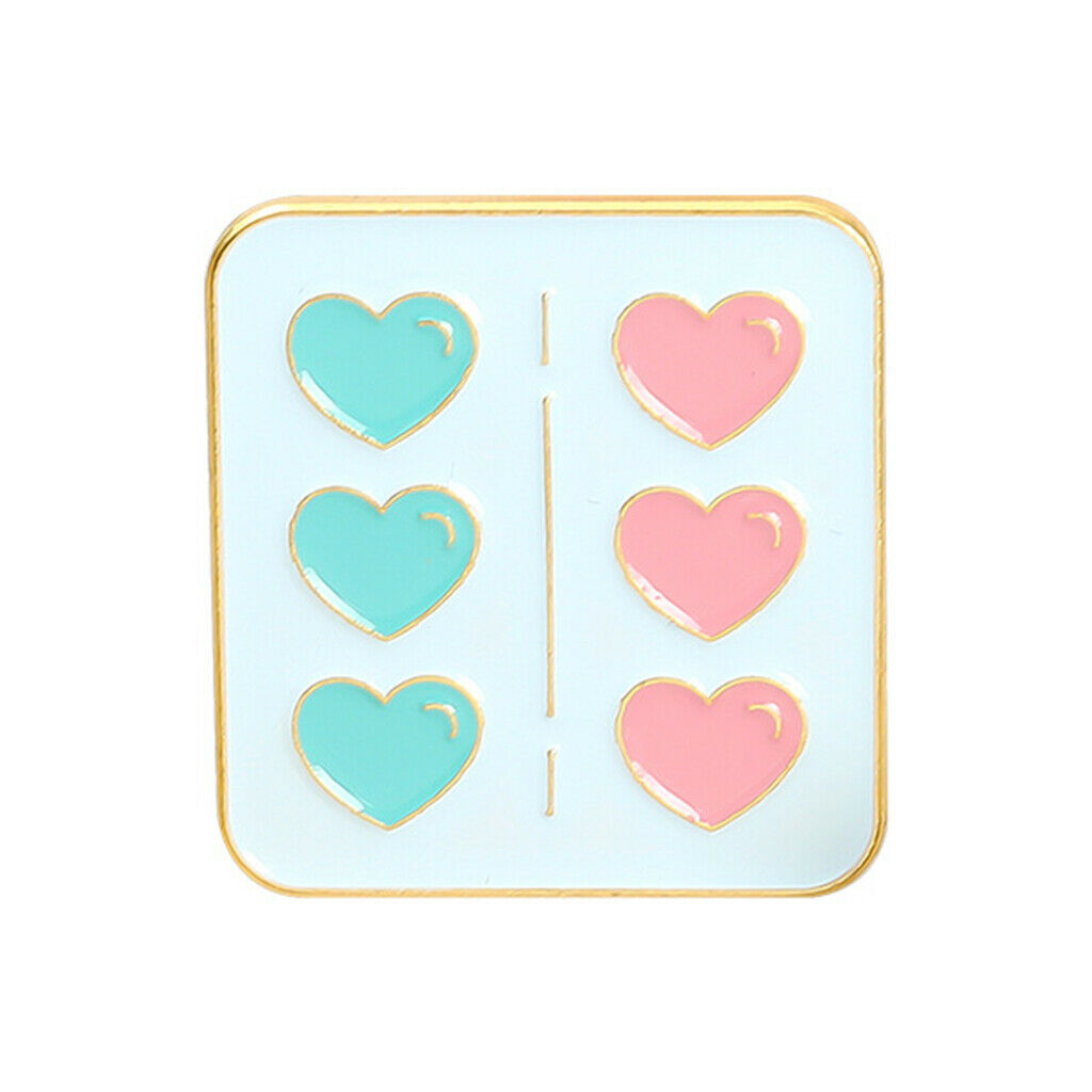 6x Cute Alloy Brooch Pins Band Aid Corsage Scarf Clips Women Party Jewelry