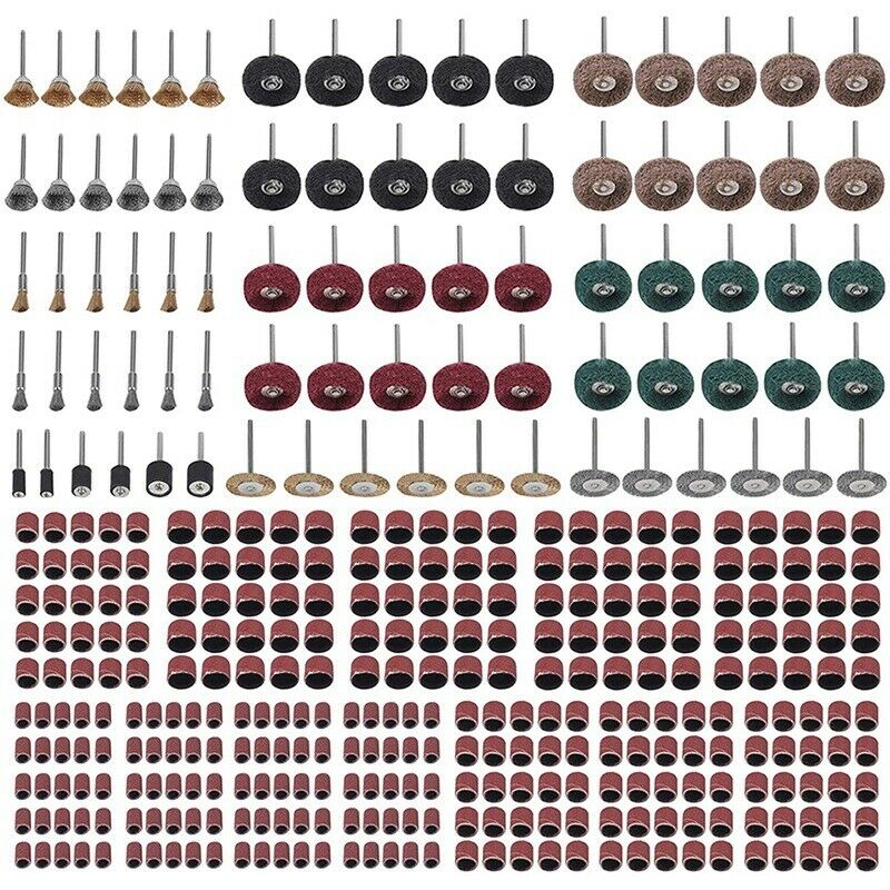382Pcs Wheel Brush Setfor DIY Production Polishing Sanding Cleaning,Polishing T2