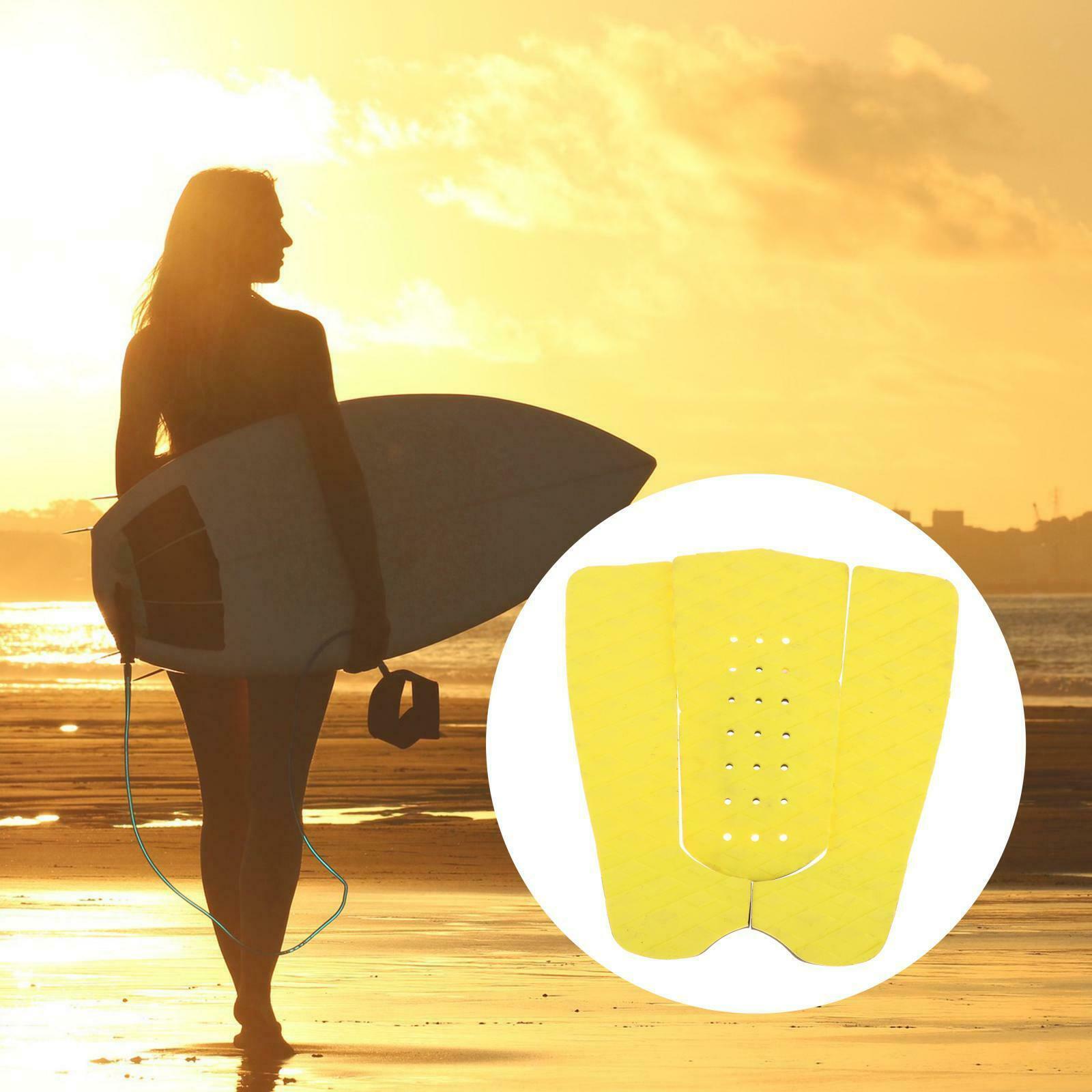 3x Surfboard Traction Pad Longboard Funboard Fish Board Deck Tail Pads