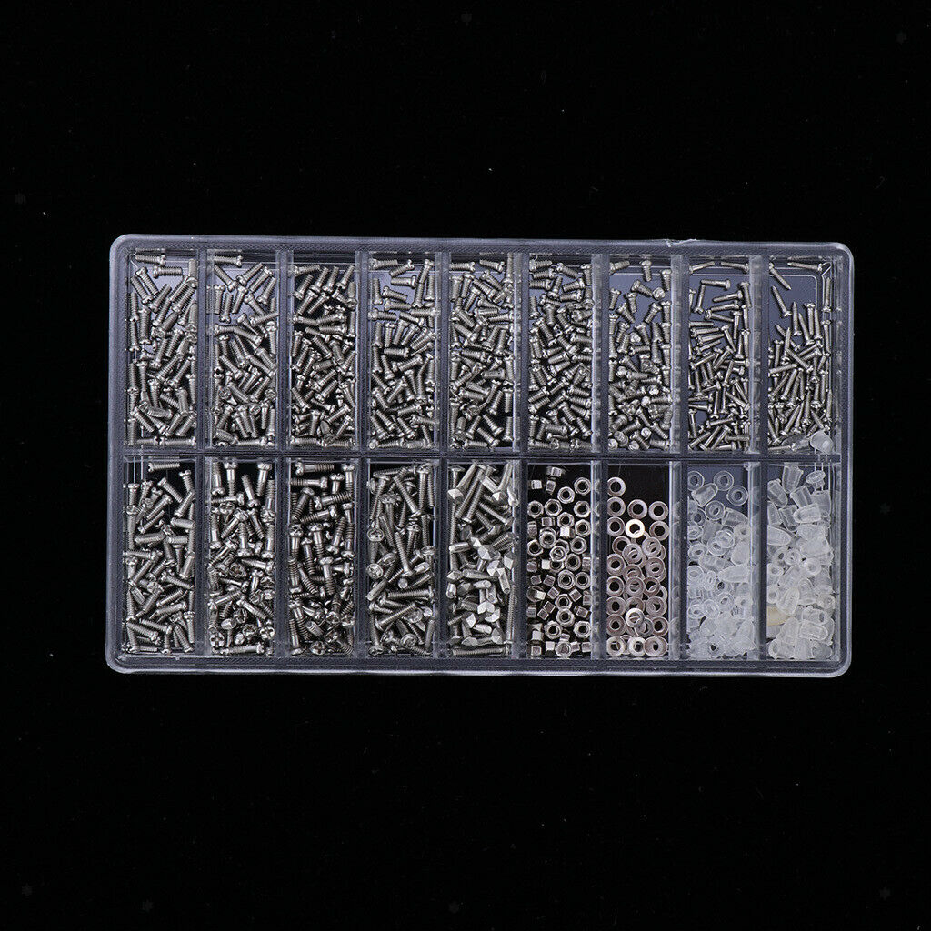 Eyeglasses Repair Kit 1000pcs  Glasses Screws \u0026 Nuts with Micro