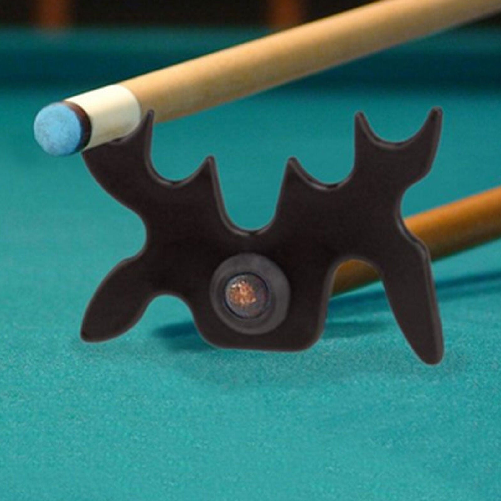 Moose Head Pool Billiard Snooker Cue Stick Rest Bridge 10 Slip-On Spider Sports