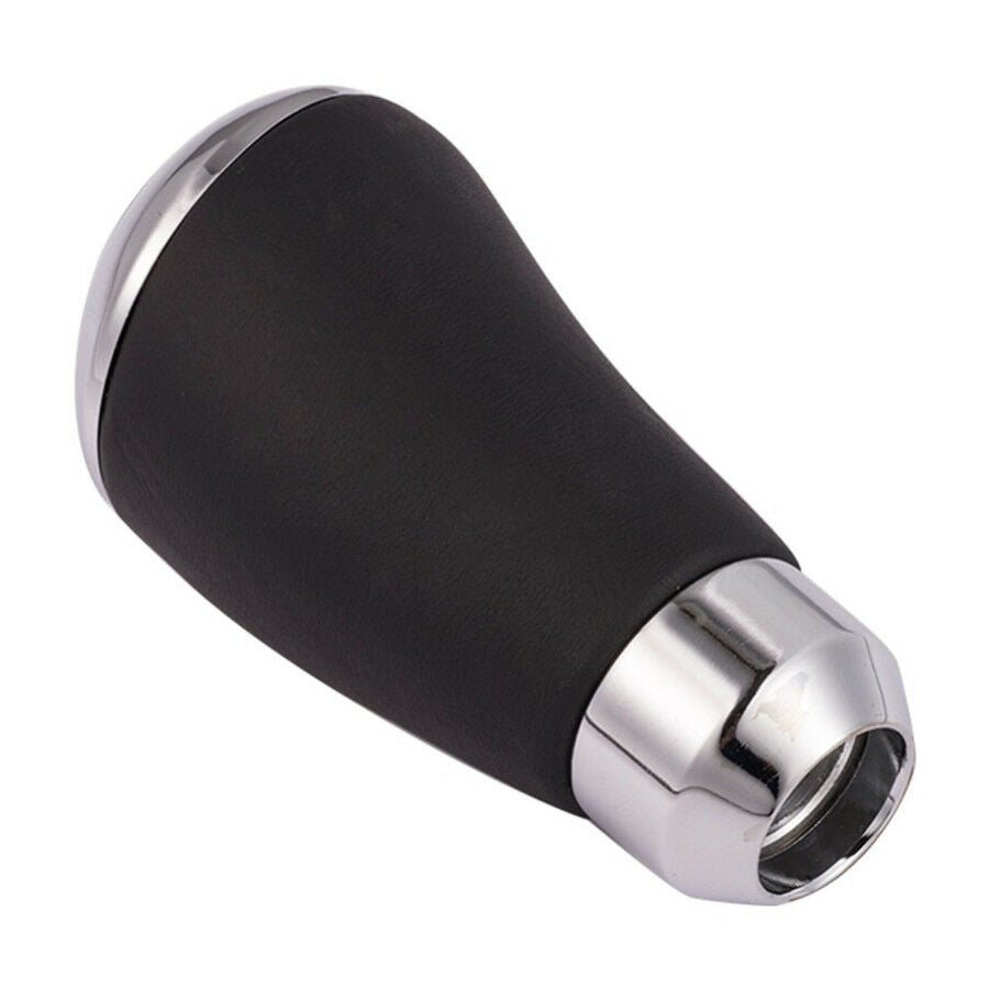Black Leather Manual 5 Speed Car Gear Stick Shift Knob Lever Handle Shifter MT
