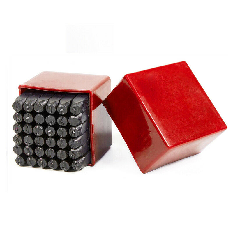 36pcs Letter Number Metal Stamp Punch Set Tool Die Marker Woodcraft 5MM A-Z 0-9