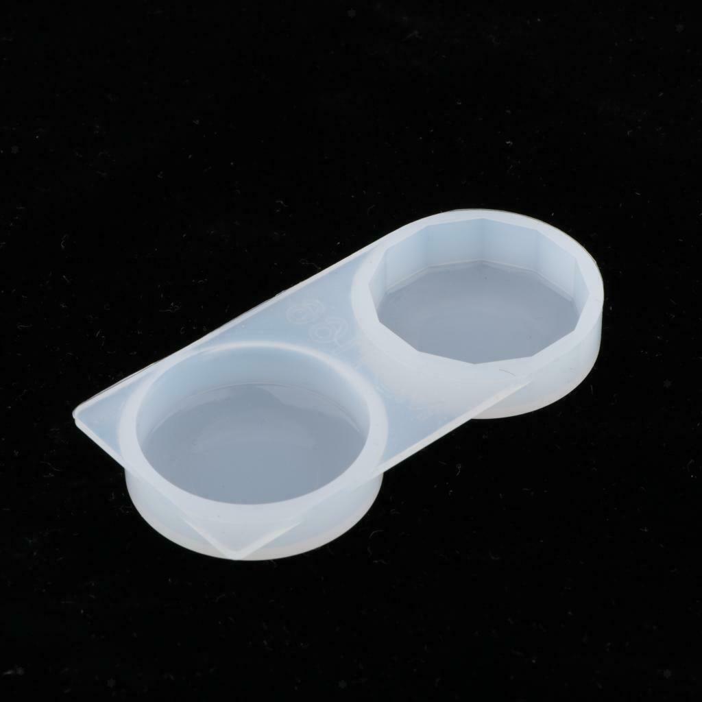 Round faceted silicone mold for pouring epoxy clay plaster of paris craft mold
