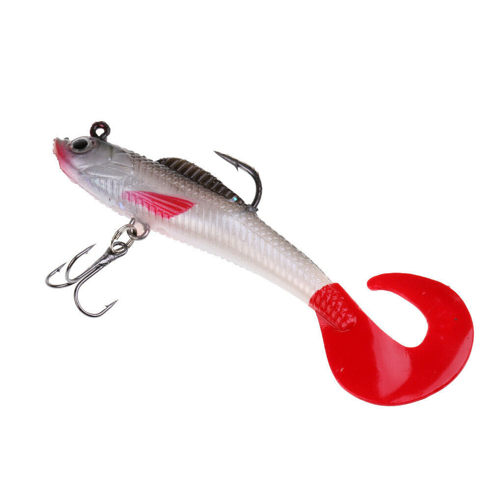 4 Pieces Fishing Lures Crankbaits Hooks Minnow Artificial Soft Bait Tackle