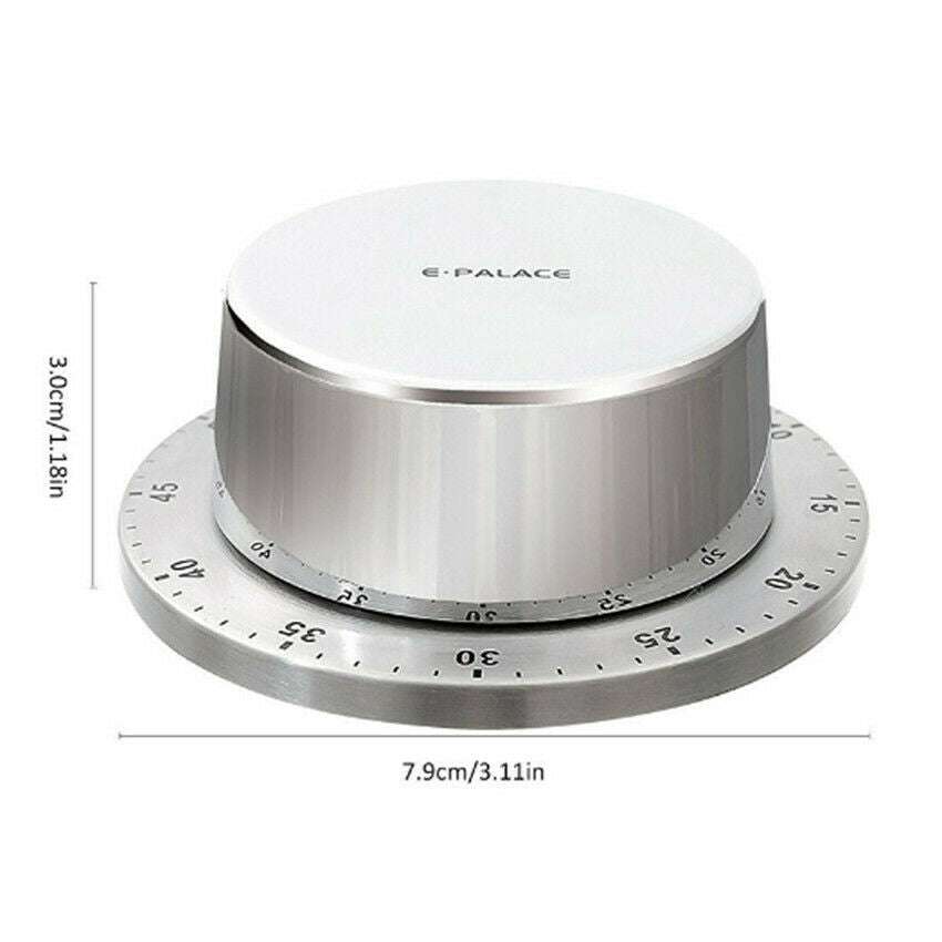 Long Ring Bell Alarm Loud 60-Minute Kitchen Cooking Wind Up Timer Mechanical