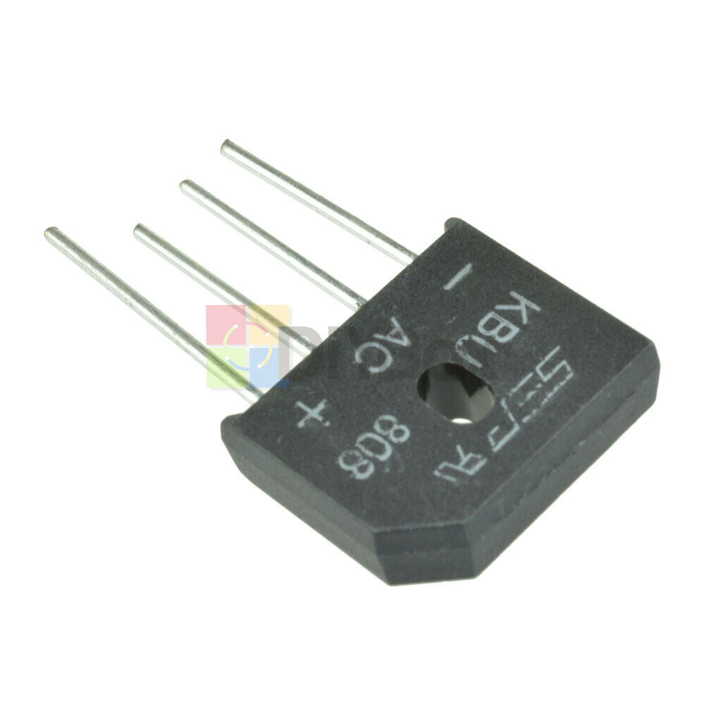 5Pcs DIP-4 4Pin KBU808 KBU-808 8A 800V Bridge Rectifier SIP-4