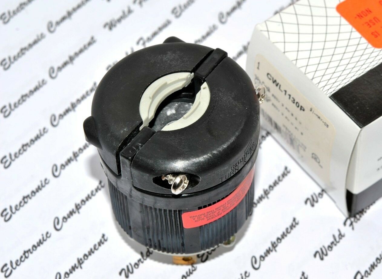 1pcs - COOPER CWL1130P NEMA L11-30 30A 250V Twist Hart-Lock Locking Plug