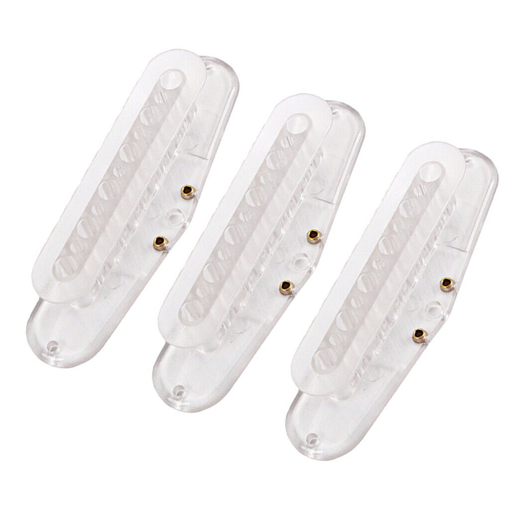 3pcs Clear 48mm Screw Side Single Core Coil for Electric Guitar and Bass