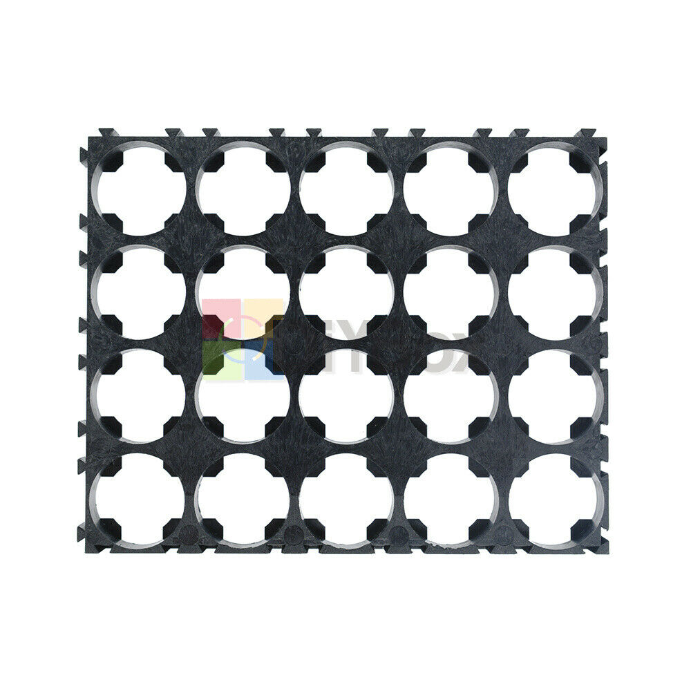 2Pcs 4x5 Cell 18650 Batteries Spacer Radiating Shell Plastic Heat Holder Bracket