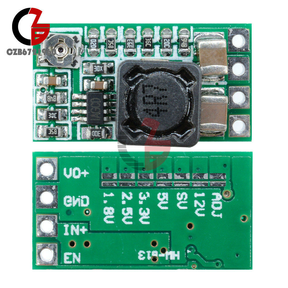 DC-DC 4V 12-24V to 5V 3A Adjustable Mini Step Down Power Module Buck Converter