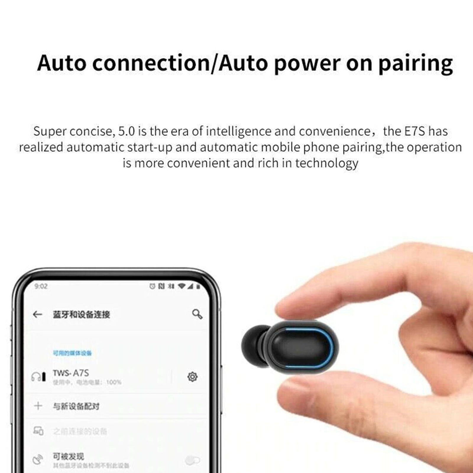 Wireless Bluetooth 5.0 Earphones Headphones Mini Earbuds Waterproof Headset New