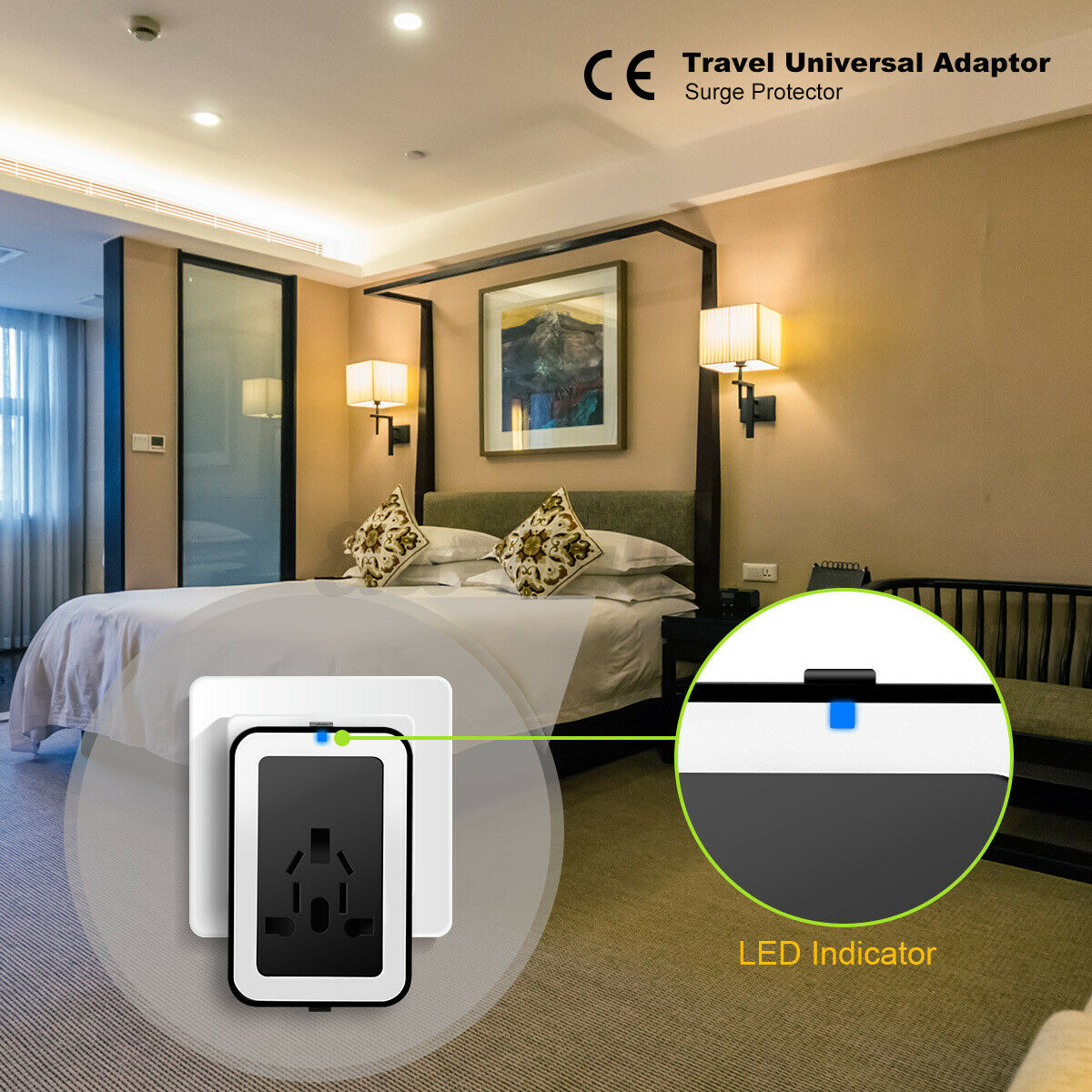 Universal Travel Converter Adapter Wall Charger International AU/US/EU/UK Plug