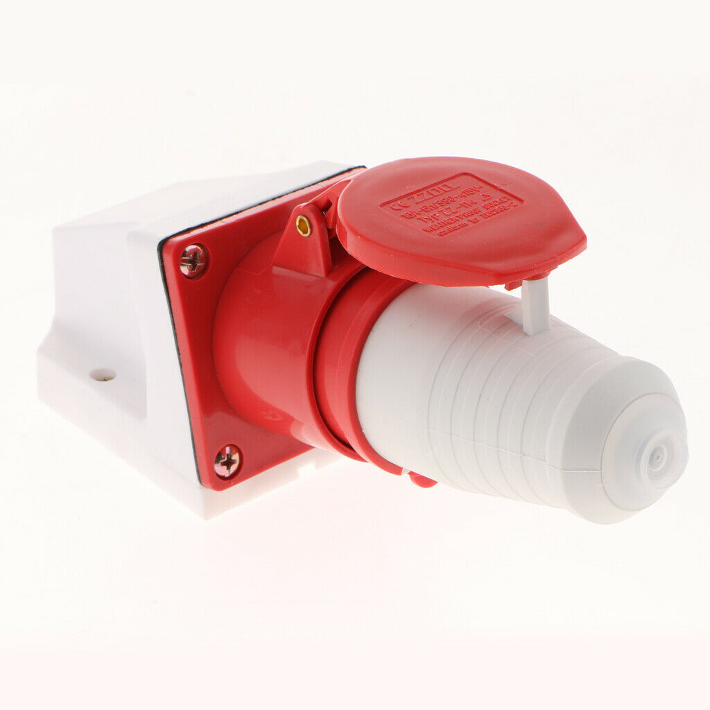 380V-415V 16A Waterproof Male And Female Connectors 3P+E IP44 6H Plug Socket