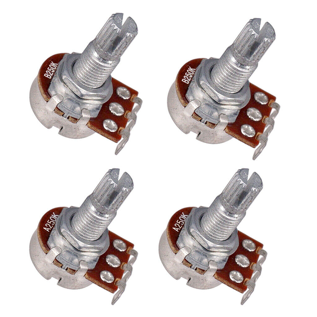 Guitar potentiometer, 17mm diameter body, 18mm shaft,  , Tone or Volume