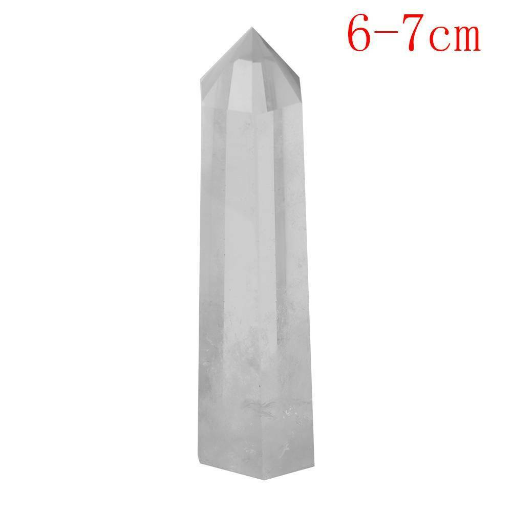 100% Clear Quartz Crystal Point (60-70mm) Natural Wand Specimen, Reiki Healing