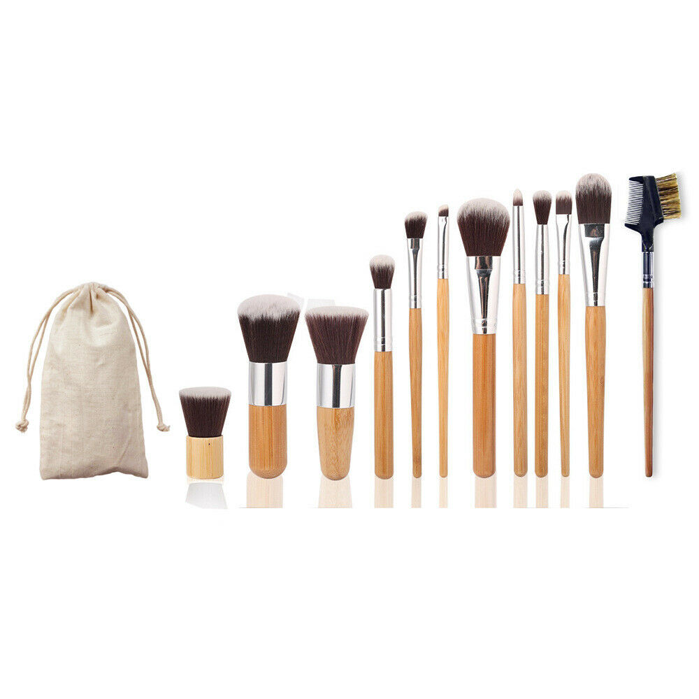 11PCS Professional Soft Makeup Brush Set + Sponge