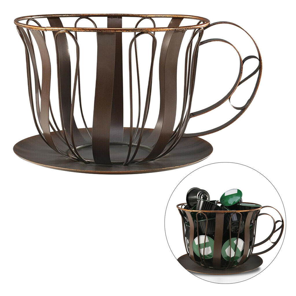 Coffee Pod Holder Large Capacity Fruit Organizer Container Kitchen Office