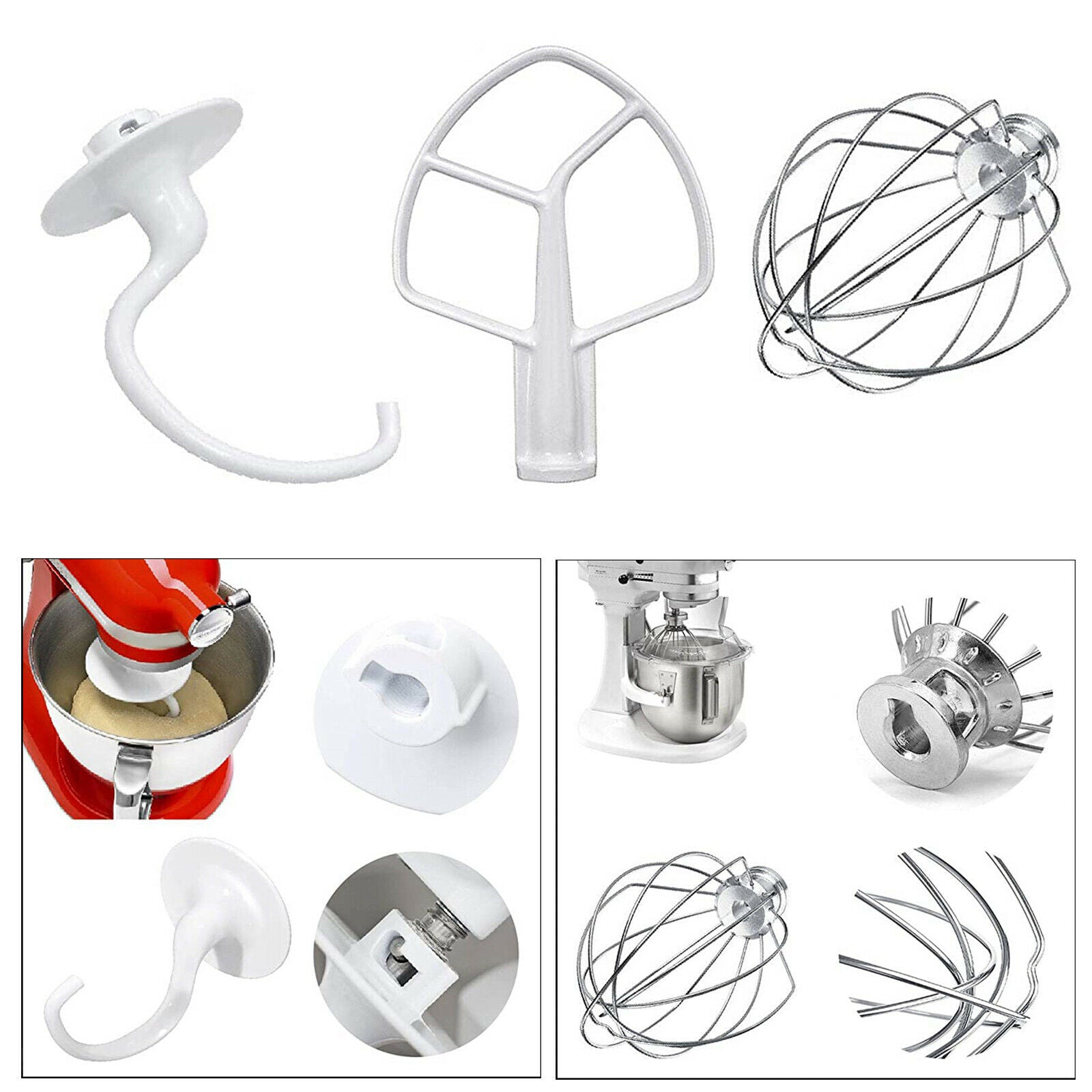 Replacement Flat Wire Whisk for 3pc Mixer.