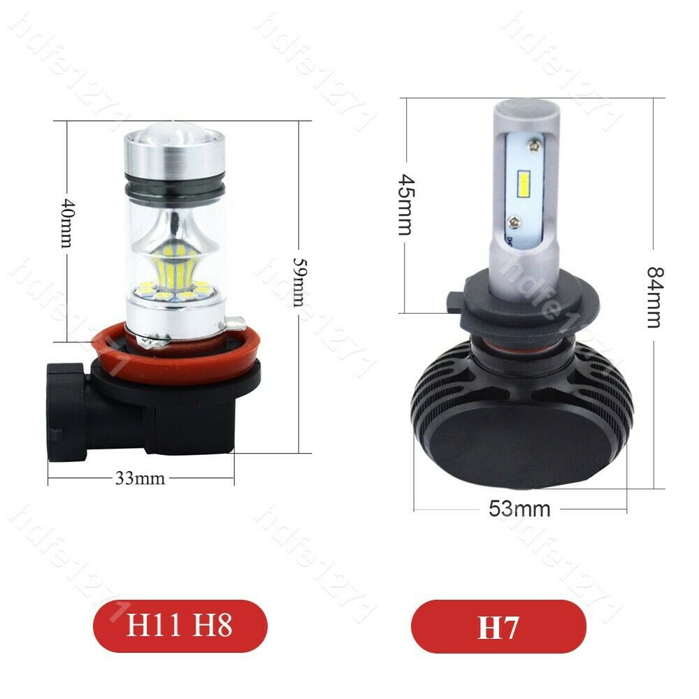 6X 6000K Plug&Play LED Headlight Foglight Bulb Fit Mercedes Benz C300 C350 08-10