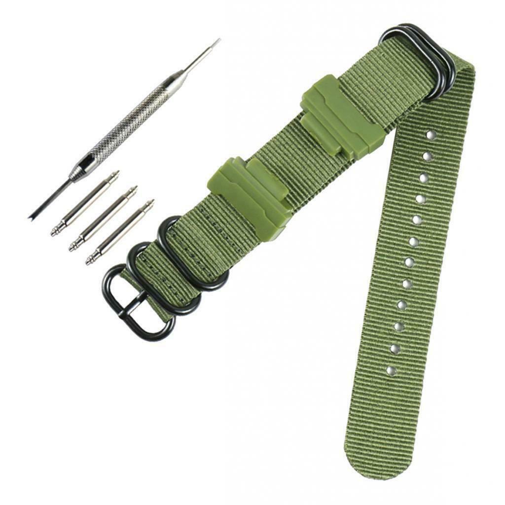 Multi Color Watch Band Wrist Watch Strap Link Connector 14mm Solider Green