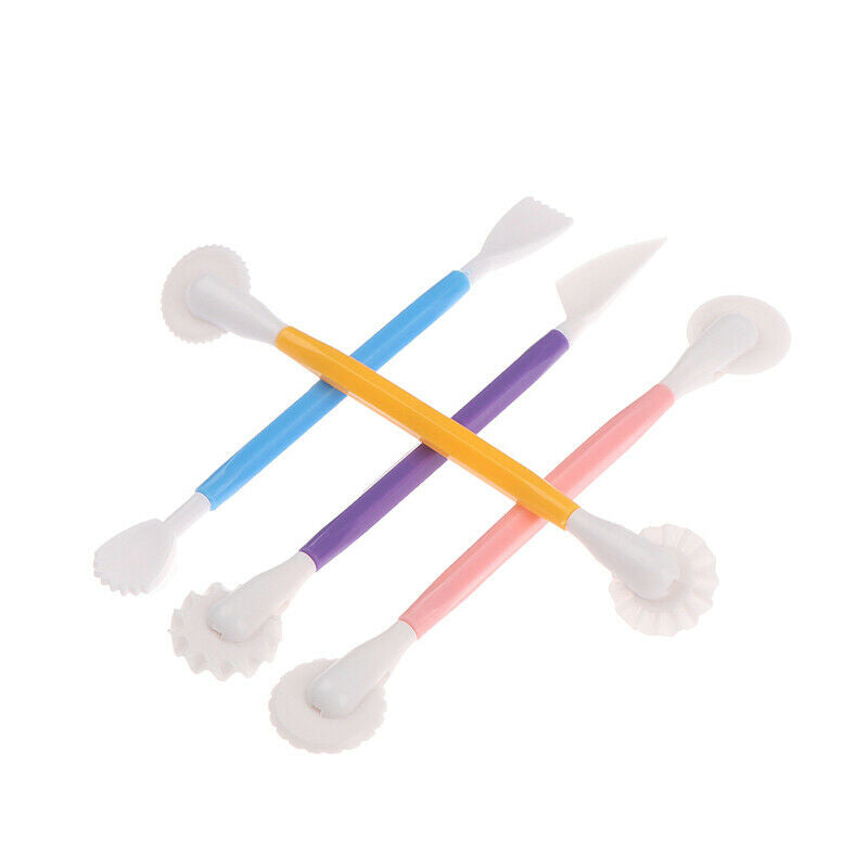 4pcs Fondant Cake Decorating Modelling Tools 8 Styles Flower Decoration P.l8
