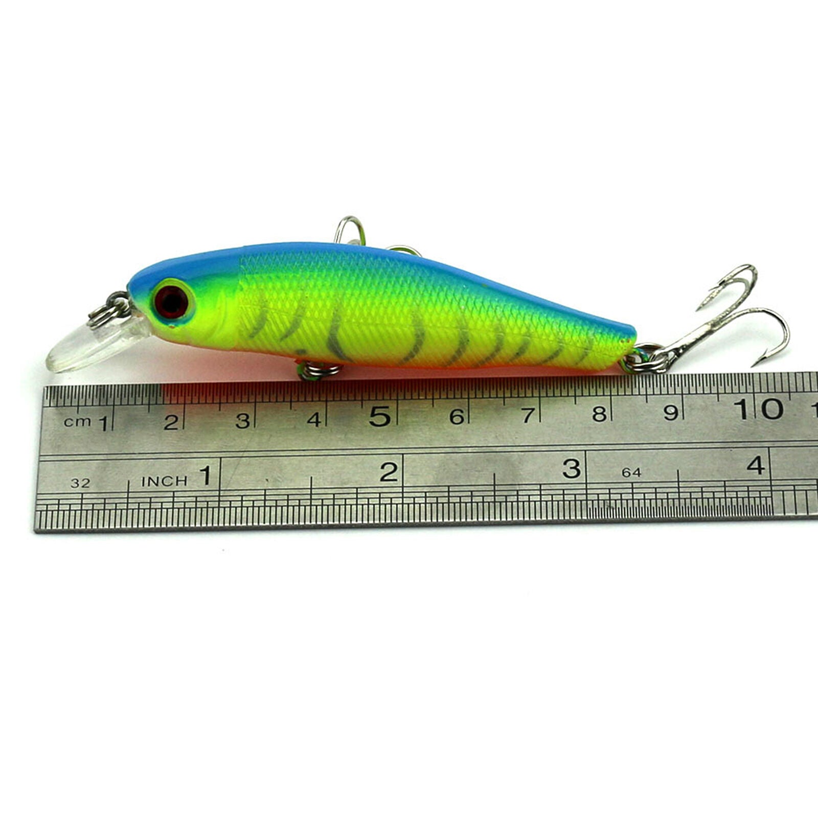 6 PCS 6# Hooks Minnow Fishing Lure Set Hard Lure Bait 8.5cm/8.9g