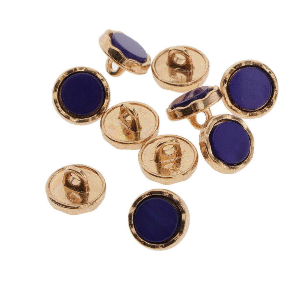 10x Round Shank Buttons Scrapbook Cardmaking DIY Crafts Decorative Button